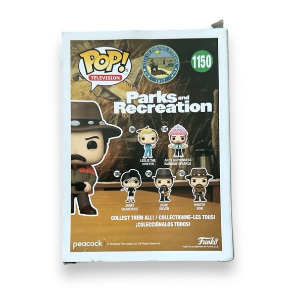 Funko POP! Television Parks and Recreation Hunter Ron #1150 Vinyl Figure NIB - Picture 4 of 6